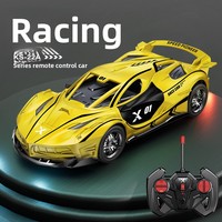Voiture de course électrique télécommandée rechargeable pour enfants, échelle 1:22, jouet pour garçons de 0 à 24 mois, en plastique, pour usage intérieur