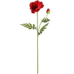 Grandes fleurs artificielles en PU (poppies et bleuets) pour la photographie <span class=keywords><strong>de</strong></span> mariage, ornements floraux pour la décoration intérieure et extérieure - Product Image 6