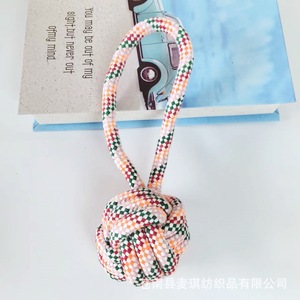Jouets à mâcher en corde personnalisés pour animaux de compagnie, nettoyage des dents, pour chiens de petite et moyenne taille, design noué, origine Zhejiang - Product Image 4