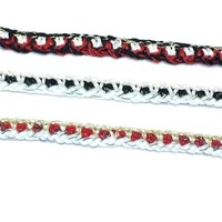 15mm bricolage matériel de couture vêtement tapisserie Raschel Tweed dentelle tissu Textile Polyester tressé Crochet dentelle garnitures pour robe