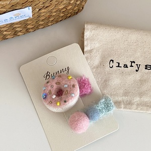 คลิปหนีบ<span class=keywords><strong>ผม</strong></span>รูปโดนัท<span class=keywords><strong>ล</strong></span>ูกกวาดน่ารักตามสมัยนิยมน่ารักแบบแฟชั่นสำหรับเด็กทารกหญิง - Product Image 1