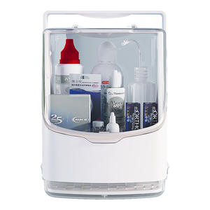 Scatola portaoggetti per lenti Ok Lens Case 18L con doppio coperchio e maniglia per lenti a contatto <span class=keywords><strong>Rgp</strong></span> Ortho K Care Solution - Product Image 2