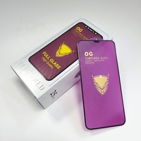 Usine directe 9H avancé violet OG or armure protecteur d'écran en verre trempé 280 colle complète grand arc pour téléphone portable haute