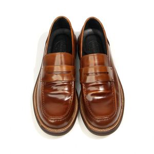 Mocasines para Hombre 2026, Estilo Británico, Versátiles, Casuales, Punta Redonda, Tacón Plano, Sin Cordones - Product Image 4