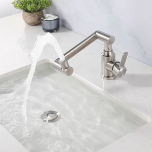 Robinet de <span class=keywords><strong>cuisine</strong></span> mural pliable en acier inoxydable 304, robinet de lavabo de salle de bain, douche, couleur noire, robinets de <span class=keywords><strong>cuisine</strong></span>, mélangeur - Product Image 4