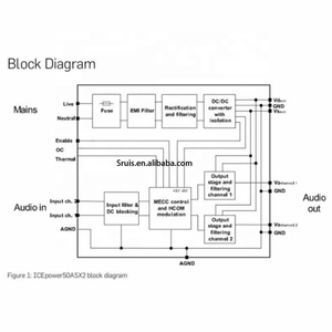 Bảng Mạch Bộ Khuếch Đại Công Suất Icepower Chế Độ Bộ Khuếch Đại Công Suất Kỹ Thuật Số Với Bảng Mạch Khuếch Đại Công Suất Mức Chuyên Nghiệp Ice50asx2 - Product Image 4