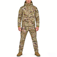 Vêtements tactiques en softshell respirant et imperméable, camouflage, pour la randonnée et la pêche, ensemble deux pièces pour l'hiver, pour hommes, vente en gros