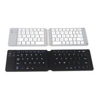 Keyboard Gigi Biru Lipat, Keyboard Bluetooth Mini Portabel Dapat Diisi Ulang untuk IOS Android Windows