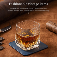 Sous-verres ronds en cuir personnalisés pour usine, résistants à la chaleur, tapis de table pour tasses à café, supports de tasses, décoration intérieure