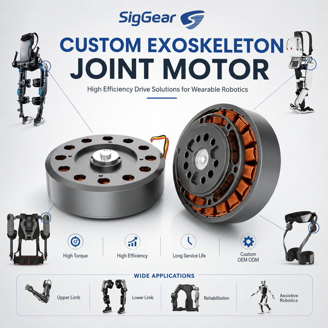 Exoskeleton Motor FOC Brushless DC Motor High Torque Robot Joint Actuator for Humanoid Robot Wearable Robotics OEM Custom