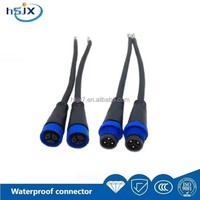 Connecteurs électriques HE SHENG JIA XING IP67 étanches en nylon pour panneau de tête, cadre de prise multi-voies mâle-femelle pour éclairage public LED