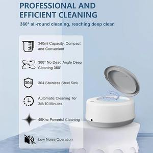 Máquina de Limpieza Ultrasónica de 49Khz, Gran Capacidad de 350ML, Limpiador Profesional para Gafas, Joyas y Artículos del Hogar - Product Image 5