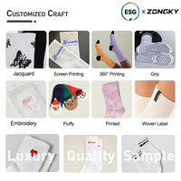 Chaussettes décontractées antidérapantes Zongky au design personnalisé, collection Printemps, OEM, vente en gros