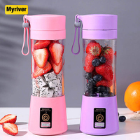 Fabrikant Oplaadbare Oranje Fruit Mini Mixer Fles Juicer Extractor Machine Elektrische Usb Smoothie Draagbare Blenders