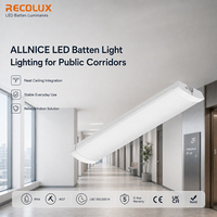 Luminaire LED à capteur micro-ondes, luminaire linéaire intelligent pour couloir, bureau et projets d'économie d'énergie