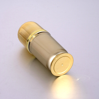 Bouteille de luxe en acrylique doré, contenant vide pour produits cosmétiques, Lotion, disponible en Stock, 30ml, 10 pièces