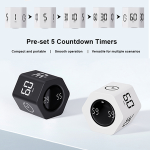 Temporizador de Escritorio con Gravedad F6 Personalizado por el Fabricante, con Pantalla LED Preestablecida de 1, 5, <span class=keywords><strong>10</strong></span>, 30 y 60 Minutos, Ecológico, para Uso en el Trabajo y la Cocina - Product Image 4