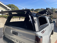 Penutup Bak Pikap Hardtop Aluminium Kustom untuk Toyota Tacoma 2024-2026 6ft, Cangkang Camper Aluminium Model Setengah Kendaraan