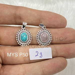 Colgante de piedras preciosas Elegante Plata de Ley 925 Plata fina con Joyas de Plata 925 Original - Product Image 1