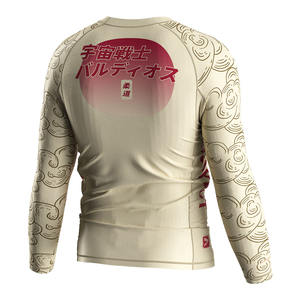 Modèle de <span class=keywords><strong>soldat</strong></span> <span class=keywords><strong>universel</strong></span> Anti-frottement Jiu Jitsu No Gi Training Grappling Workout Vente en gros Chemises de compression pour hommes Rash Guard - Product Image 4