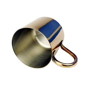 Taza de Cobre de Grado Alimenticio con Asa de Latón para Cócteles Moscow Mule y Bebidas Frías, Disponible para la Venta, de Proveedor Indio - Product Image 3