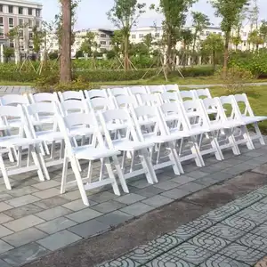 Wholesale Chair Garden Furniture Portable Stackable White Resin Folding Plastic Chairs Clear Acrylic Folding Chairs For Events