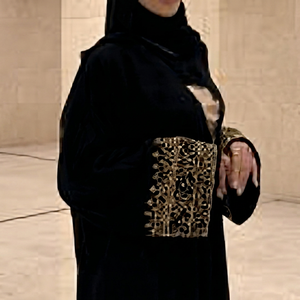 Abaya Negra de Manga Larga para Mujer, Túnica Musulmana Bordada, Vestido Holgado para Oración, Uso Diario - Product Image 2