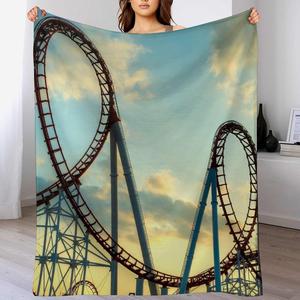 Assorted Print Cheese Flannel Blanket Throw Blanket Nap Blanket Wholesale Skin Friendly Reversible for Winter Warmth - Product Image 2