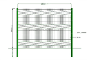 Certification de qualité Clôtures paysagères décoratives Clôture en treillis métallique incurvé 3D galvanisé économique Modélisation 3D incluse - Product Image 5