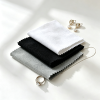 Chiffon de nettoyage et de polissage pour bijoux en microfibre avec logo personnalisé et emballage pour l'or, l'argent et les diamants