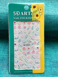 Pegatinas de Uñas con Patrón de Mariposa en Relieve 5D, Calcomanías de Flores para Ropa, Papel de Transferencia, Material para Arte de Uñas - Product Image 2