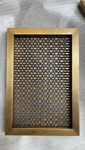 أقسام إطار باب من الفولاذ المقاوم للصدأ ألواح شبكية معدنية مصممة لأبواب الخزانات - Product Image 2