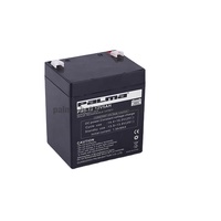 Batterie pour Opérateurs de Portes Automatiques 12V 5Ah, Bornes F1 F2, Batterie Plomb-Acide Scellée UPS VRLA 12V pour Ouvre-Porte Électrique et Éclairage