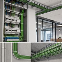 Câble unipolaire sans gaine sans halogène H07Z1-U 450/750V, conducteur en Cu massif 6, 10, 16 mm² LSZH, pour câblage de bâtiments publics, sécurité