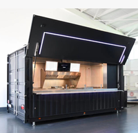 Café Conteneur Modulaire Préfabriqué Amovible d'Extérieur, Kiosque de Magasin Conteneur, Restaurant Conteneur avec Salle de Bain