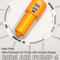 Pompe à air électrique haute pression avec batterie intégrée, affichage LED, gonflage et dégonflage, machine à gonfler pour bateau pneumatique
