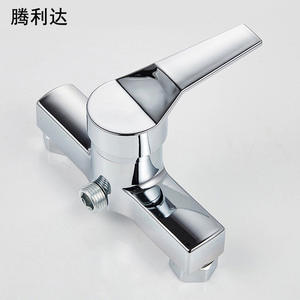 Válvula mezcladora oculta Tenglida con núcleo cerámico, grifo termostático de una sola manija para ducha de baño - Product Image 1