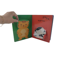 Livre cartonné personnalisé pour tout-petits en coréen, sur le thème du comportement poli, éducation précoce, impression OEM, logo couleur personnalisé