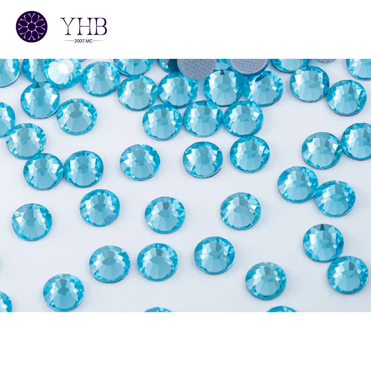 Panas memperbaiki perhiasan berlian imitasi kristal Hotfix garmen Beads One manik-manik untuk kain dekorasi