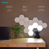 Lampe murale à led blanche en forme de nid d'abeille, ampoule, en vrac, luminaire d'intérieur, décoratif, éclairage mural hexagonal, 12w RGB, livraison directe