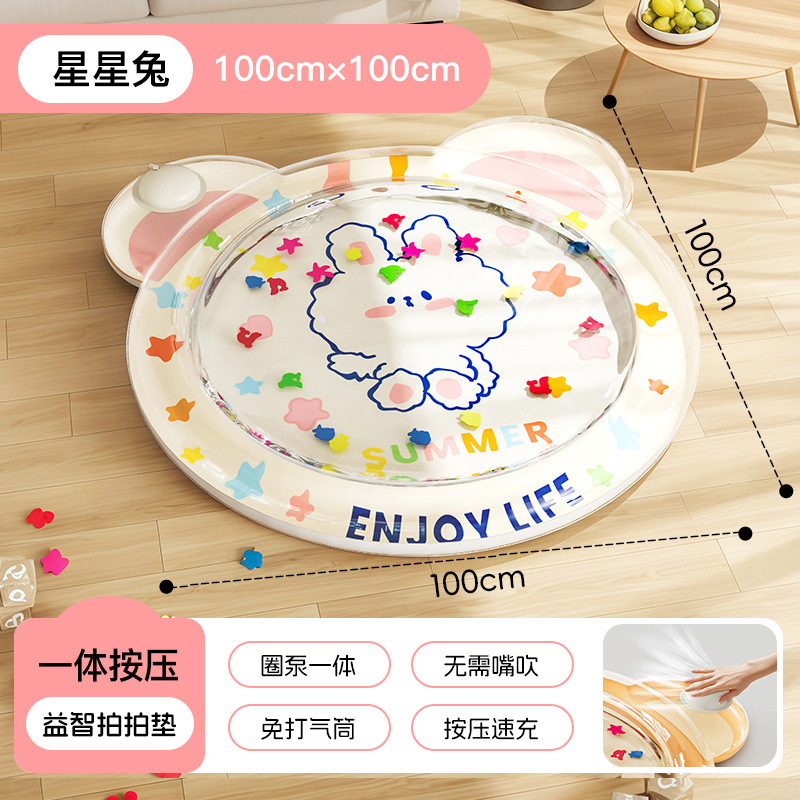 Tapete Redondo de 100 cm - Conejo Estrella