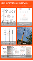 Antenne SLOER OEM 30 M mât autoportant tour Wifi prix des télécommunications cellule en acier prise en charge 40M tour monopole de 30 mètres