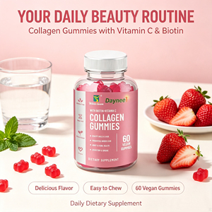 OEM ODM Collagen Peptides <b>Gummies</b> Vitamin C E Biotin Zinc Support Skin Bright Hair Nail Bone Health Vegetarian Collagen <b>Gummies</b> - Product Image 3