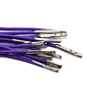 2 мм круглые полиэфирные колючие шнуры с двумя наконечниками эластичные плетеные металлические для обуви сумки упаковка одежды - Product Image 4