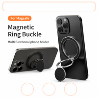 Penyangga Ponsel Magnetik Universal Bahan Zinc Alloy, Dapat Diputar 360 Derajat, Dapat Dilipat, Pegangan Magnetik Kuat, Model S02