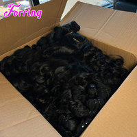 Cheveux vierges non traités de haute qualité 15A, alignés dans le sens de la cuticule, origine Vietnamienne et Cambodgienne, double épaisseur, ondulation naturelle, en paquet pour tissage