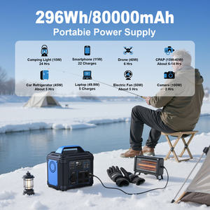 Station d'alimentation portable DB 300W 296Wh, batterie au lithium, générateur solaire pour le camping, les camping-cars, l'utilisation en extérieur, type de prise AU US - Product Image 5