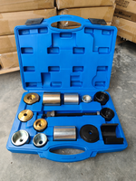 طقم أدوات إزالة وتركيب البطانات لسيارات BMW مكون من 14 قطعة، طرازات E36 E46 E90 E60 E70، مجموعة إصلاح التعليق مع حقيبة زرقاء