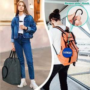 Bolsa de Viaje para Ropa Sucia, Plegable, con Mosquetón, Organizador de Almacenamiento de Viaje Ligero - Product Image 3