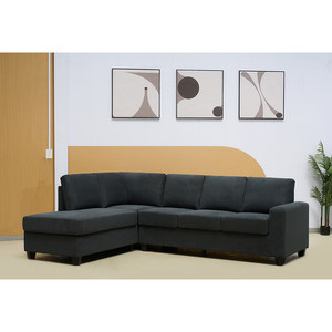 Hot bán gỗ hiện đại vải hình chữ L <span class=keywords><strong>sofa</strong></span> với Chaise phòng chờ và ngồi có thể ngả lưu trữ - Product Image 3